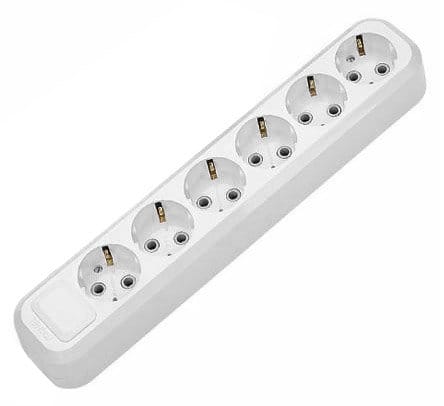 Колодка 6 гнезд с/з АБС-пластик, артикул Е306