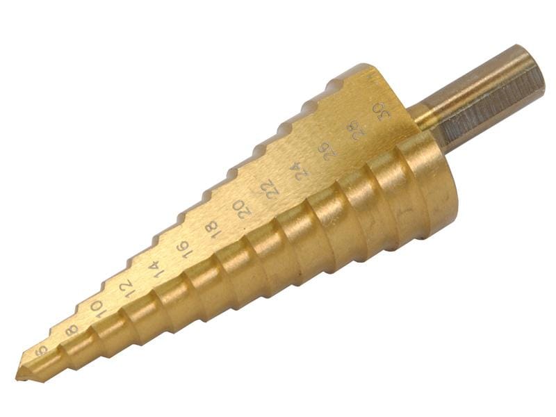 Сверло ступенчатое, 9 ступ. (4/5/6/7/8/9/10/11/12 мм), артикул 36394*