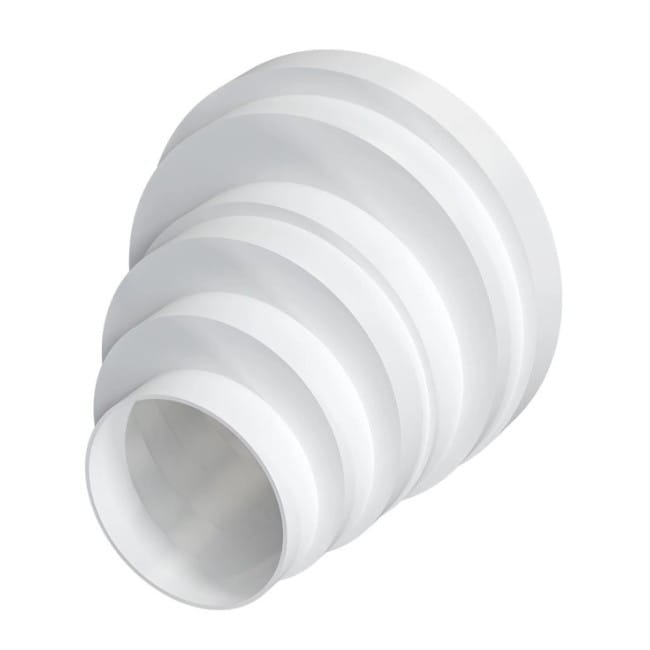 Соеденитель универсальный круглых воздуховодов,эксцентриковый пластик D160/150/125/120/100/80, артикул ПУ16.15.12,5.12.10.8