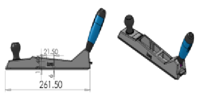 Рубанок обдирочный 261,5мм KNAUF, артикул 663119