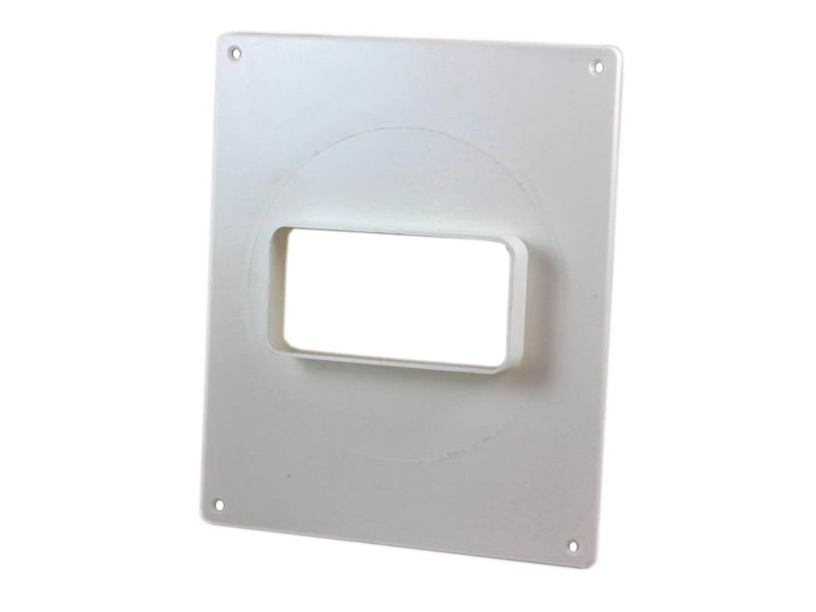 Площадка торцевая пластиковая 250х180 фланец 60х120 (вертикальная), артикул 612ПТВ/ТПП612В