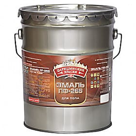 Эмаль для пола ПФ-266 красно-коричневая "Царицынские краски" 20кг, артикул УТ000077629