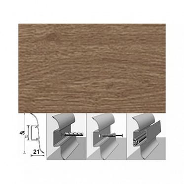 УГОЛ для плинтуса 55мм "Классик" Клен белый/соединительный 267, артикул УТ000018881