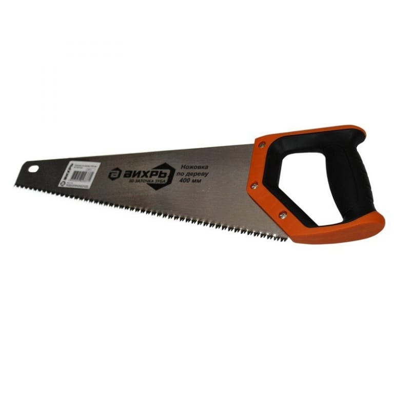Ножовка по дереву 400мм,3D заточка  2 комп.рукоятка Вихрь, артикул 73/2/4/5