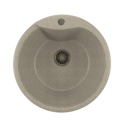 Мойка ML - GM12 круглая,  серая, 485 мм, артикул УТ000077381