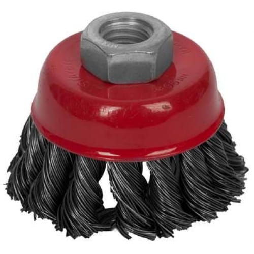 Щетка чашечная для УШМ, жгутированная стальная проволока 0,5мм, 65ммхМ14 STAYER "PROFESSIONAL"., артикул 35128-065_z01