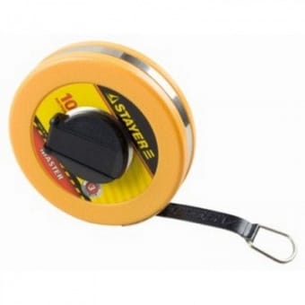 Мерная лента 10м фибрерглассовое полотно STAYER "MASTER", артикул УТ000037101