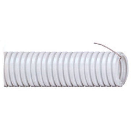 Труба гофр.ПВХ d 25 с зондом Светло-серая, артикул ГФ 25002 СВТ СЕР