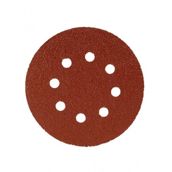 Круги шлифовальные с отверствиями, липучки,. ал-оксид 125 мм 5 шт. Р 240, артикул 39669*