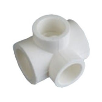 Крестовина PPR 2-х плоск 40 х 20 белый, артикул УТ000017800