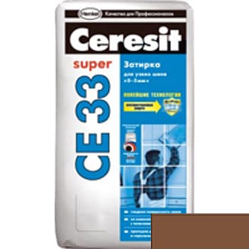 Затирка CERESIT CE33 тёмно-коричневая 2кг (12), артикул 2092525