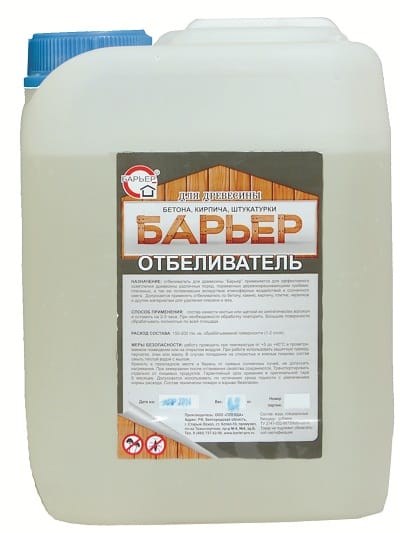 Пропитка "Барьер-отбеливатель для древесины" 12кг, артикул УТ000039313