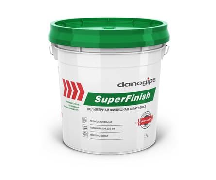 Шпаклевка DANOGIPS SuperFinish (SHEETROCK) унив. готовая 17л/28кг (36), артикул 00548254