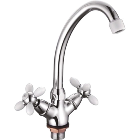 Смеситель ZERIX ROM-004 LR85910H белый д/кухни, артикул 33732