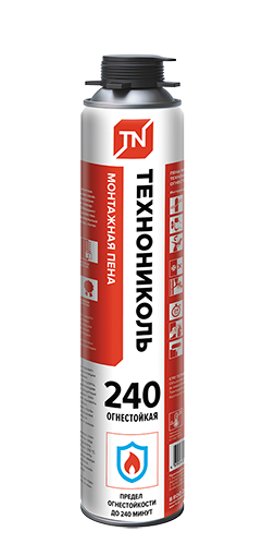 Пена монтажная Проф. ТехноНИКОЛЬ 240 противопожарная 950гр (12), артикул 528380