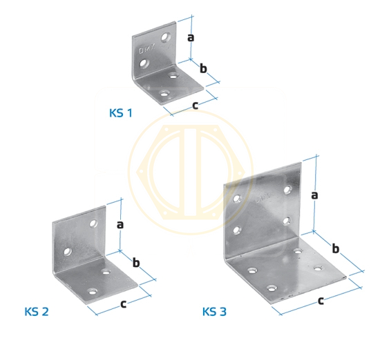 Крепежный уголок широкий KS2 40х40х40, артикул УТ000015617
