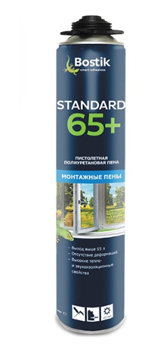 Пена монтажная Проф. BOSTIK Standard 65+,Всесезонная 850 мл. (12), артикул 10223