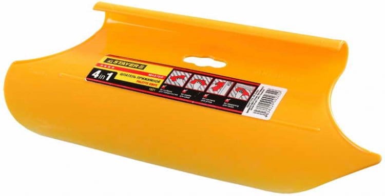 Шпатель прижимной/обоев 280мм пластмассовый. 4-в-1 STAYER, артикул 1021