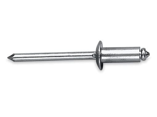 Заклепки 4,0х10 алюминий/сталь, оцинк. DIN 7337 (1000ф), артикул ZAK.AL/ST-4х10-1000