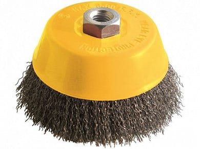 Корщетка-чашка волнистая, д.100мм, с наклоном гайка М14, артикул 39270*