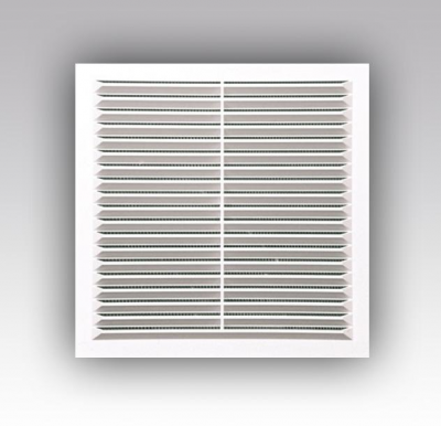 Решётка вентиляционная вытяжная 234х234 (белая), артикул 2323С/П2323С