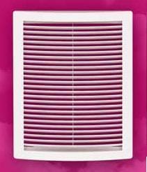 Решётка цилиндрическая вентиляционная вытяжная с сеткой без рамки 200х300 (белая), артикул 2030РЦ