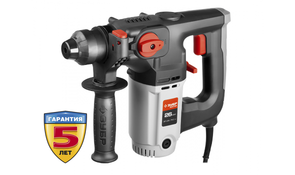 Перфоратор ЗУБР SDS-PLUS 750 Вт,2,6Дж,1000об/мин, 0-4800уд/мин,кейс, артикул УТ000038830