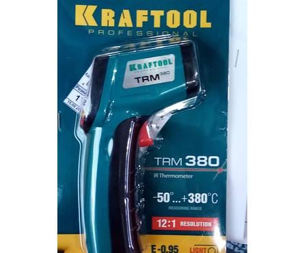 Пирометр инфракрасный TRM-380, KRAFTOOL, -50°С +380°С, артикул УТ000090560