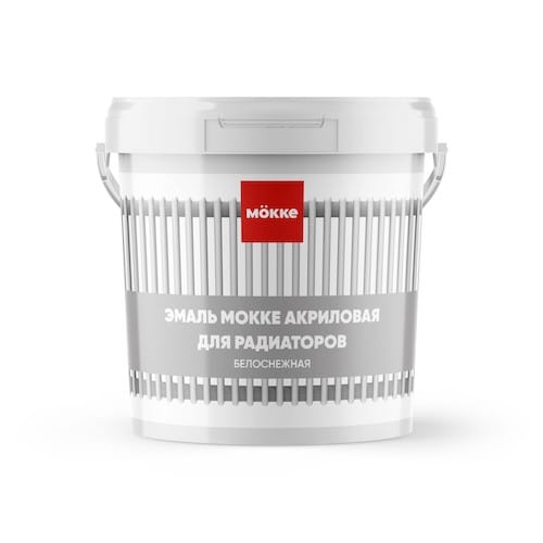 Эмаль акриловая для радиаторов  "MOKKE" белый  0,9кг, артикул УТ000091941