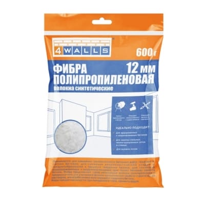 Фиброволокно армирующее полипропиленовая 12мм, 0,6кг, артикул УТ000088032