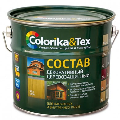 Состав деревозащитный  "Colorika&Tex" дуб 2,7л, артикул УТ000087329