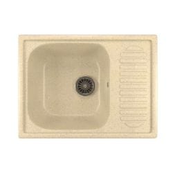 Мойка ML - GM18 с крылом,  бежевая , 490*645*190мм, артикул УТ000041128