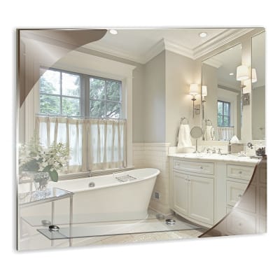 Зеркало MIXLINE "Лотос" 590х500 с полкой, артикул 525003