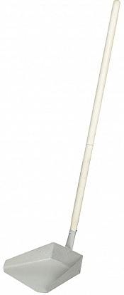 Совок для мусора металлический, хозяйственный длинная вертикальная ручка, артикул 041499/ 232208