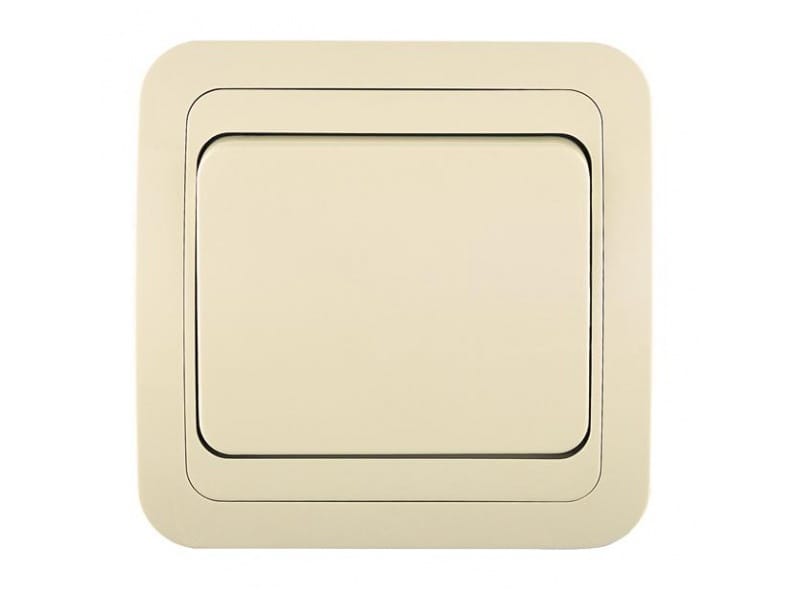 Выключатель 1кл проходной крем/крем Мимоза, артикул УТ000076683