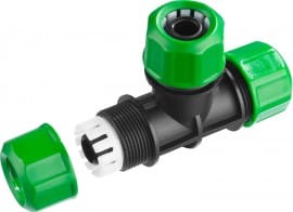 Полив Тройник пластиковый 1/2 *1/2*1/2 на шланг, артикул 97468