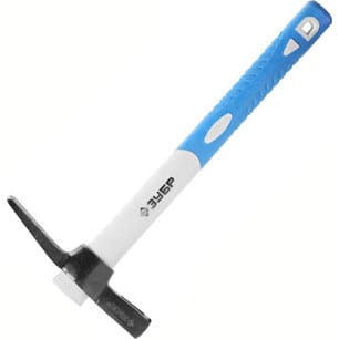 Молоток-кирочка каменщика 400гр. ЗУБР с фиберглассовой двухкомп рукояткой, 400гр, артикул 20155-400_z01