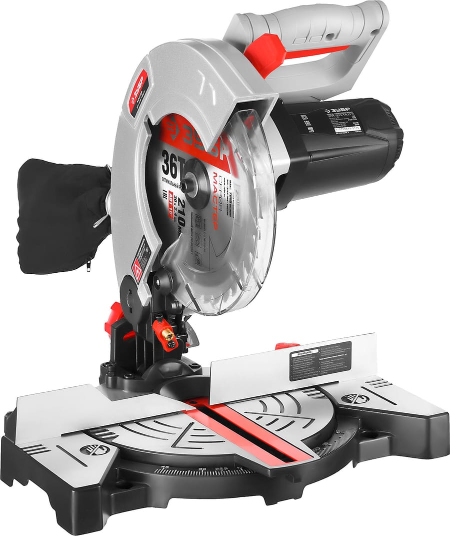 Пила торцовочная 210мм, 1300 Вт, 5500 об/мин ЗУБР, артикул УТ000065541