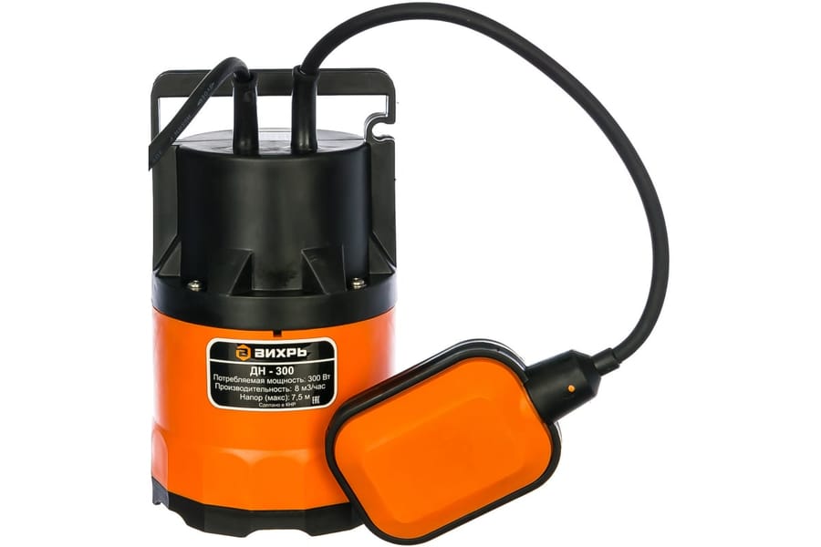 Насос Дренажник ДН-300 ВИХРЬ, артикул 68/2/6