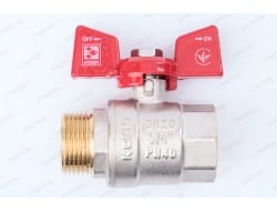 Кран шаровой KOER вн/нар  3/4 бабочка, артикул 86159