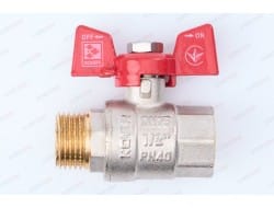 Кран шаровой KOER вн/нар  1/2 бабочка, артикул 86157