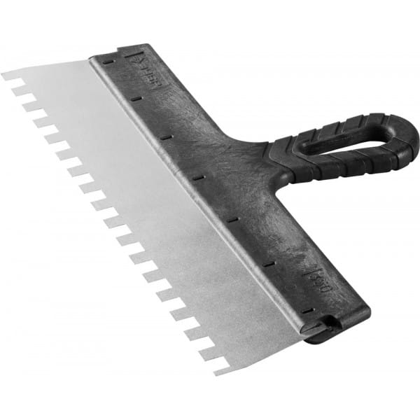 Шпатель зубчатый 450 мм нержавеющее полотно зуб 8*8 ЗУБР "МАСТЕР", артикул 10078-45-08