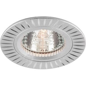 Светильник точечный ИВО-50w 12в G5.3 серебро с узором, артикул УТ000089723