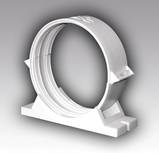 Держатель - соединитель круглых воздуховодов с уплотнителем D125, артикул 12,5ДСКП