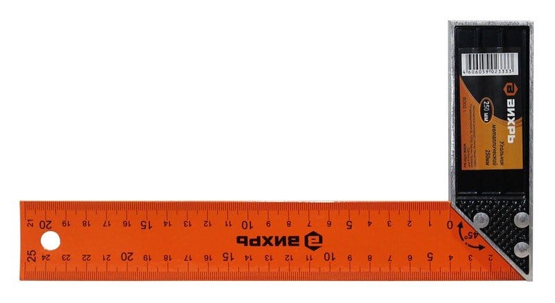 Угольник 300мм столярный, стальное полотно Вихрь, артикул 73/11/3/2