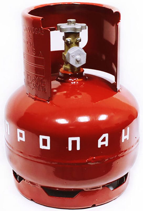 Баллон пропановый  5л, с вентилем, артикул УТ000090453