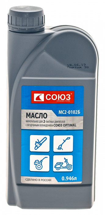 Масло СОЮЗ 2 ТАКТ. минеральное OPTIMAL , 0.946 л, артикул УТ000093338