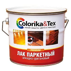 Лак паркетный Colorika&Tex  полуматовый 2,7кг, артикул УТ000033750