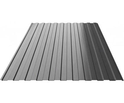 Профлист оцинк С-8 (0,45х1200х2000 мм.) (серый графит) RAL7024