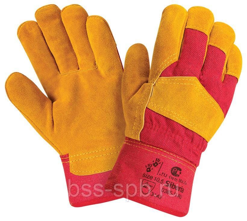 Рукавицы утепленные с брезент наладонником (диаг/брез/ват1 слой/бязь), артикул RBR-YT